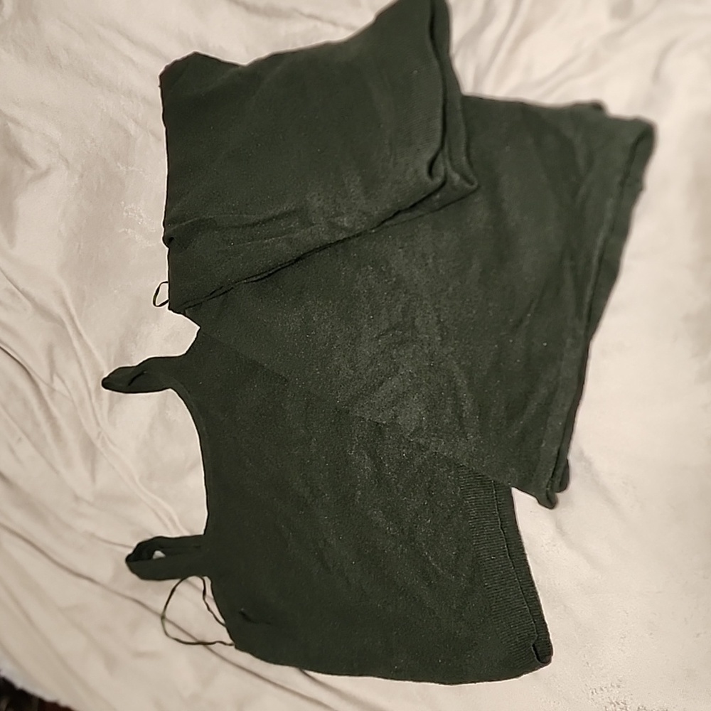 Green lounge wear set.